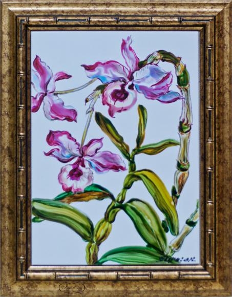 Орхидея, роспись